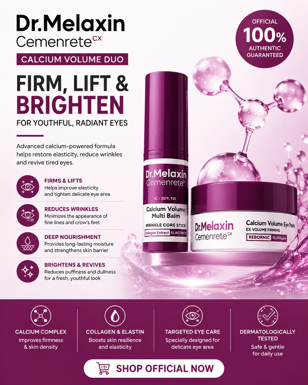 Dr. Melaxin Premium Collagen Renewal Set ? 5-Piece Korean Skincare System